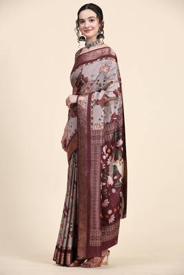Lord Krishna Pichwai Kalamkari Saree 3