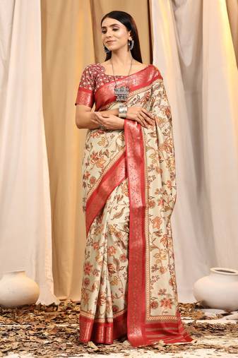 Kalamkari Floral Pattern