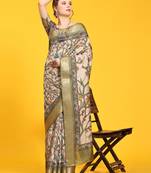 Pratibimb Choise Pista Saree