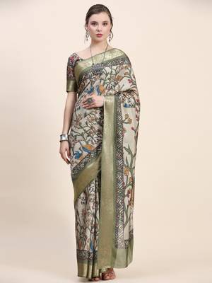 Pratibimb Choise Pista Saree 2