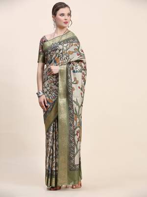 Pratibimb Choise Pista Saree 3