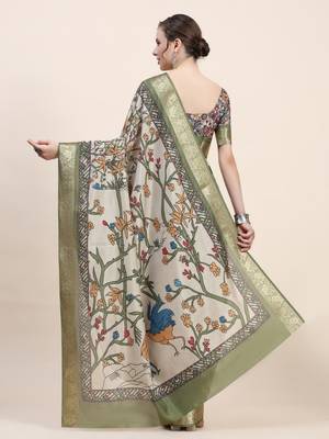 Pratibimb Choise Pista Saree 5