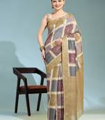 Mehendi Printed Saree