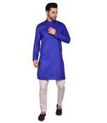 PRINTCULTR Men's Cotton Traditional Kurta Pyjama Set