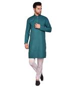 PRINTCULTR Men's Cotton Traditional Kurta Pyjama Set
