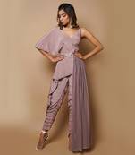 Onion pink indo western co ord set