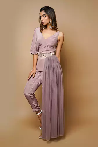 Onion pink indo western co ord set