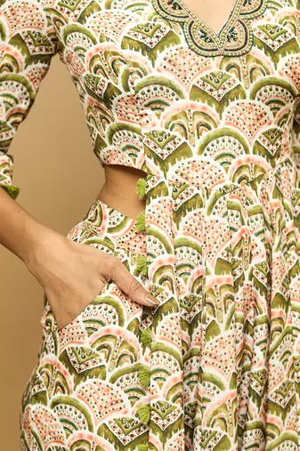 Digital printed kali indo co ord set