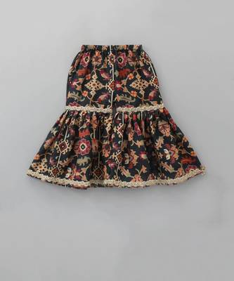 Black ikkat print sharara set 3