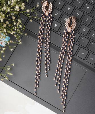 Blue sapphire fusion danglers 2