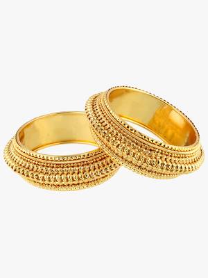 Set of two gold-plated bangles beautiful handcrafted bangles 1