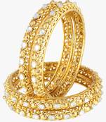 Set of four gold-plated bangles becautiful handcarfted bangle