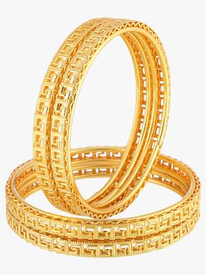 Set of four gold-plated bangles becautiful handcarfted bangle 2