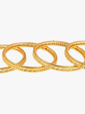 Set of four gold-plated bangles becautiful handcarfted bangle 3