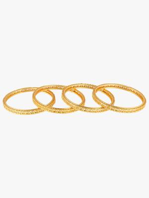 Set of four gold-plated bangles becautiful handcarfted bangle 5