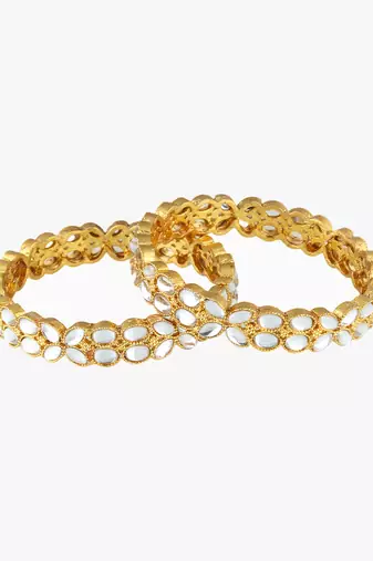 Set of two gold-plated bangles becautiful handcarfted bangle