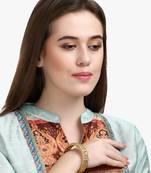 Set of two gold-plated bangles becautiful handcarfted bangle