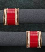 Women red bridal stone studded wedding chuda
