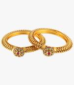 Set of four gold-plated bangles becautiful handcarfted bangle
