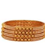 Women set of four 24ct copper gold-plated handcrafted bangle