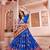 Heavy Embroidery Blue Navratri Lehenga Choli