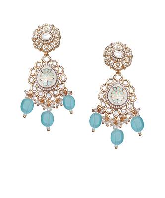 Mint meenakari kundan choker set 4