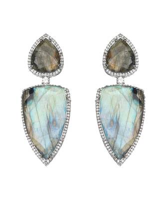 Aqua kundan dangler earrings 4