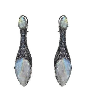 Aqua kundan dangler earrings 4