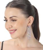 Blush pink kundan dangler earrings