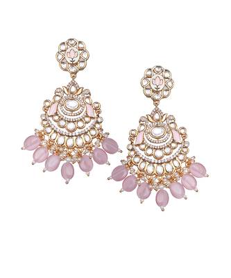Blush pink meenakari kundan choker set 4