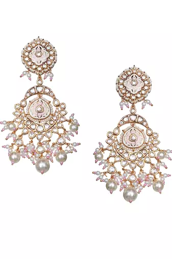 Ivory bridal meenakari kundan choker set