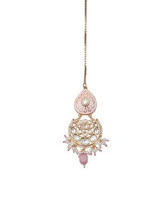 Pink kundan choker set 5