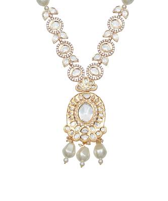 White kundan necklace set 1