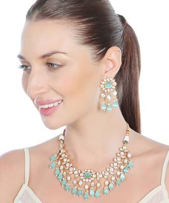 Mint kundan choker set 1