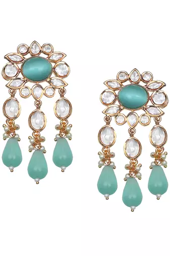 Mint kundan choker set