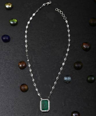Emerald green kundan necklace 2