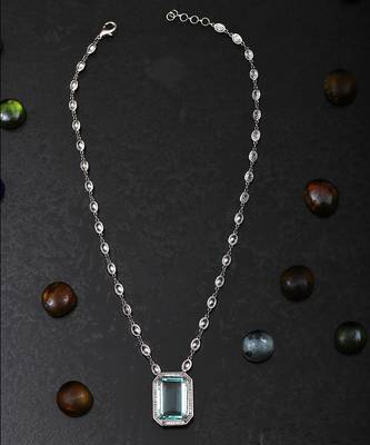 Aqua kundan necklace 2