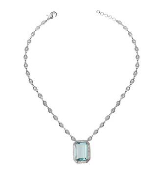 Aqua kundan necklace 3