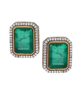 Emerald green doublet choker set 5