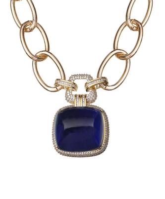 Blue kundan necklace 3