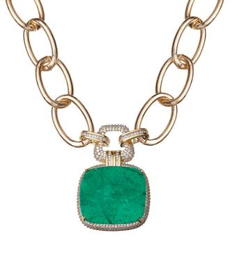Green kundan necklace 3