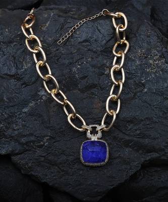 Purple kundan necklace 2
