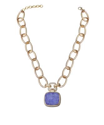 Purple kundan necklace 4