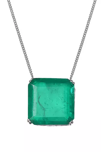 Green kundan necklace