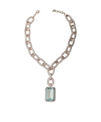 Aqua kundan necklace 3