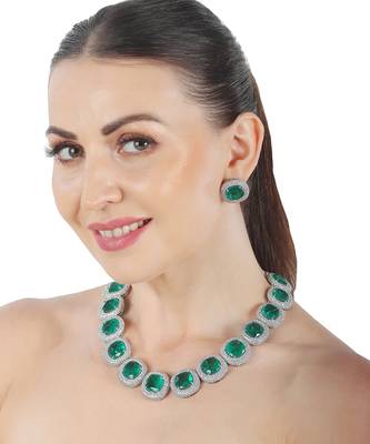 Green kundan choker set 1
