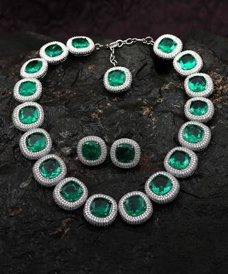 Green kundan choker set 2
