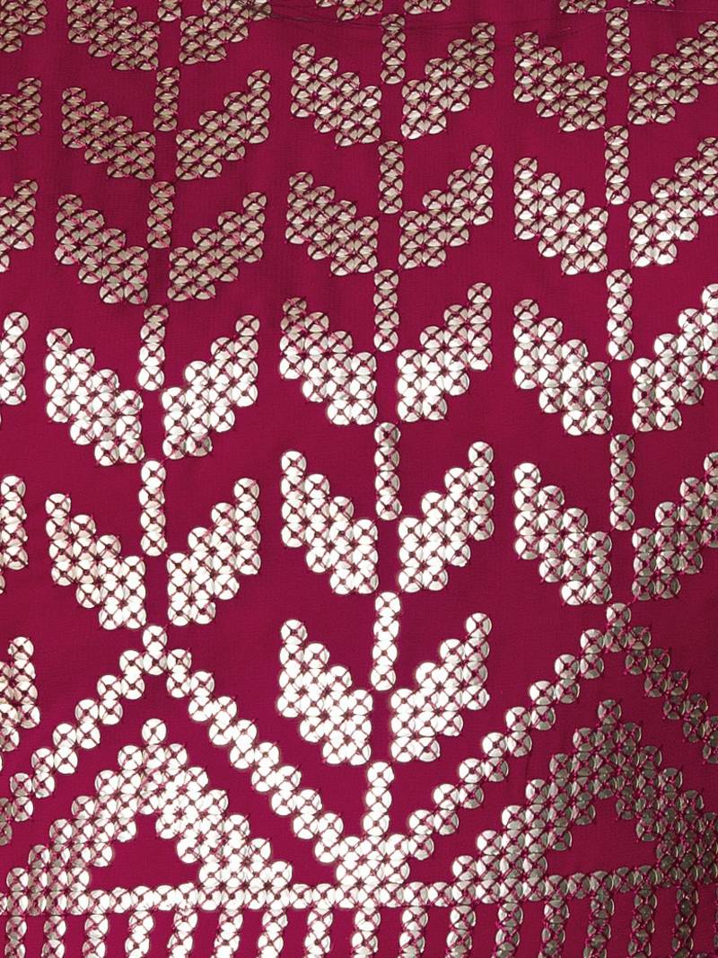 Stunning Dark Pink Sequins Georgette Lehenga Choli With Dupatta