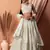 White Georgette Sequins Semi-Stitched Wedding Lehenga Choli 