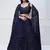 navy blue georgette sequin embroidered lehenga set choli with dupatta
